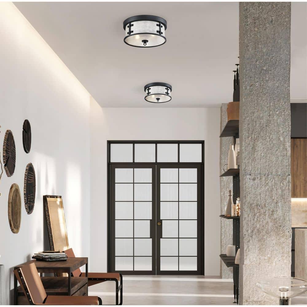 Westinghouse Lighting  Callowhill 13 Inch, Two Light Flush Mount Ceiling Fixture - 13-Inch