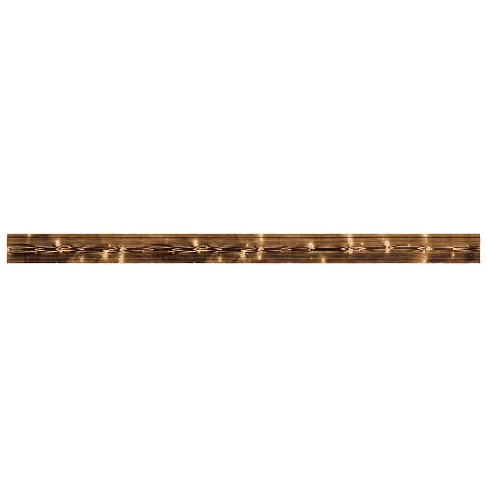 Edge 1 in. x 6 in. x 8 ft. Charred Collection Shiplap Pine Board