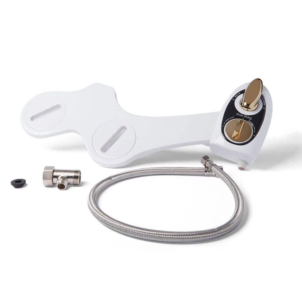 Bold White Bidet Toilet Attachment with Dual Nozzles
