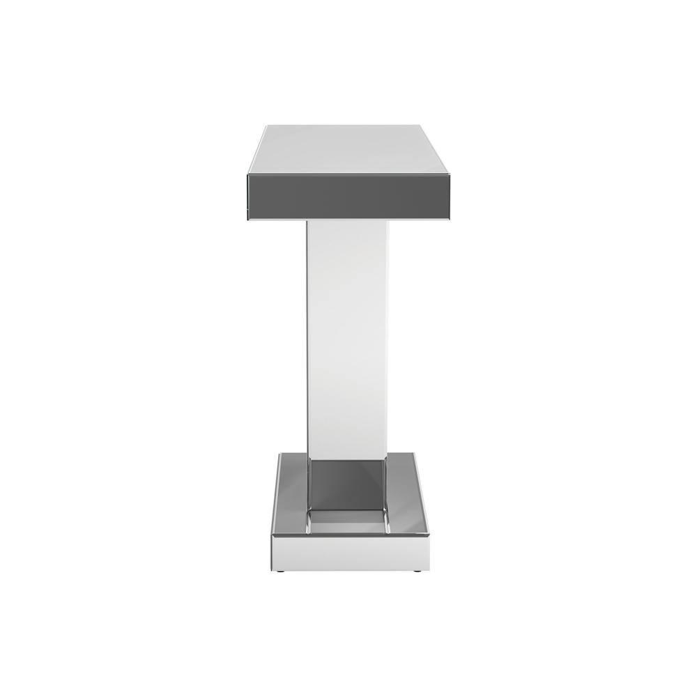 Coaster Crocus Modern Rectangular Glass Console Table Silver
