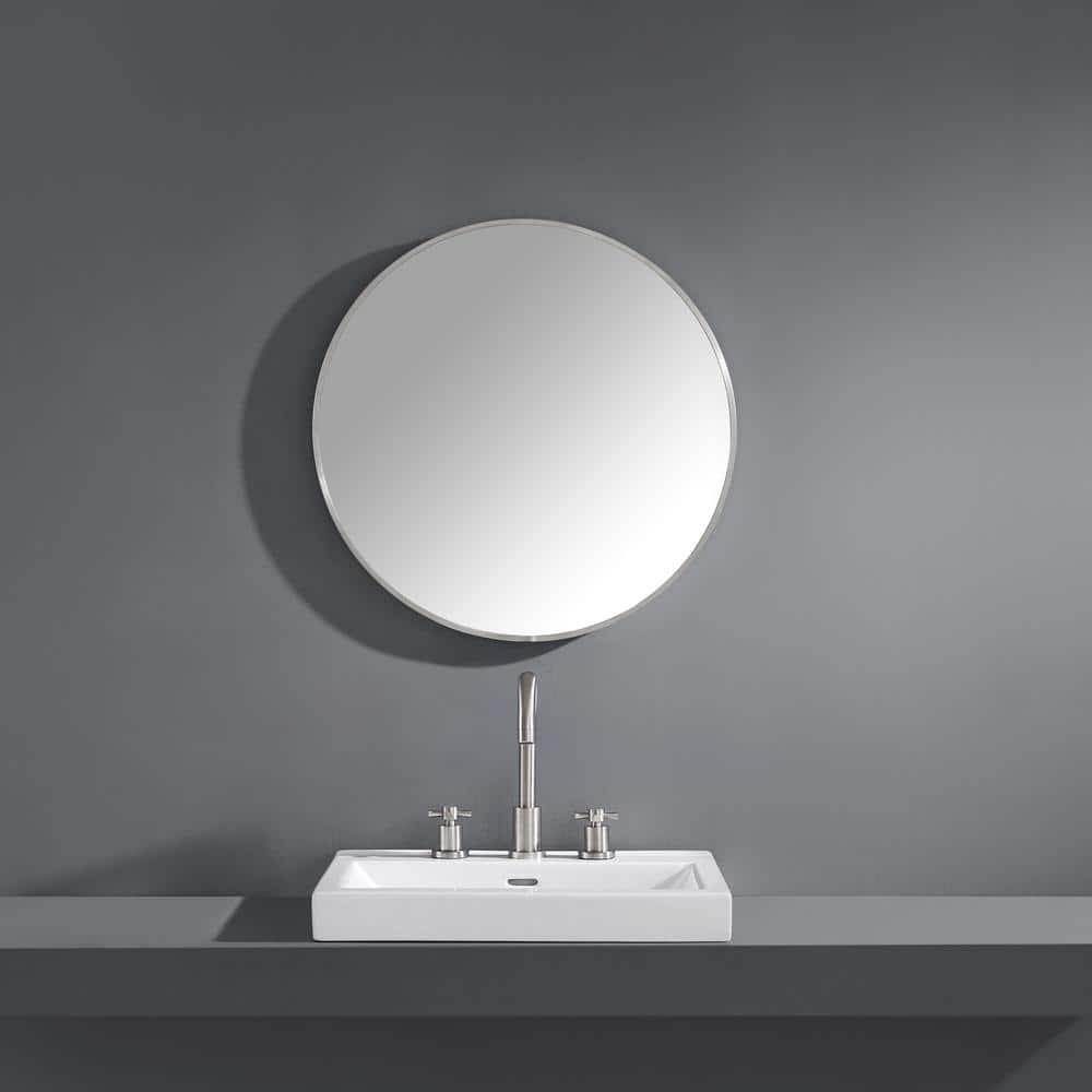 Avanity Avon-M24 Avon 24" Diameter Modern Circular Stainless Steel Framed Bathroom Wall