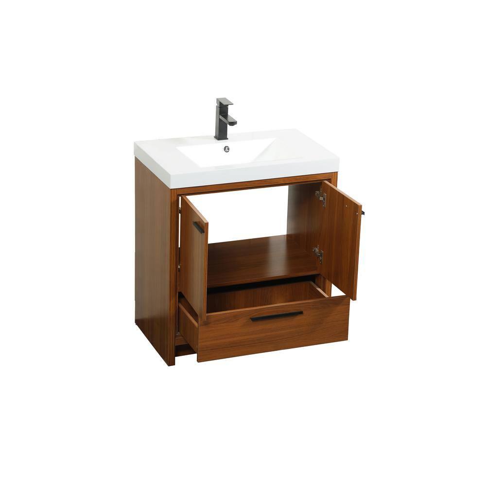 Southmead 30'' Single Bathroom Vanity with Resin Top