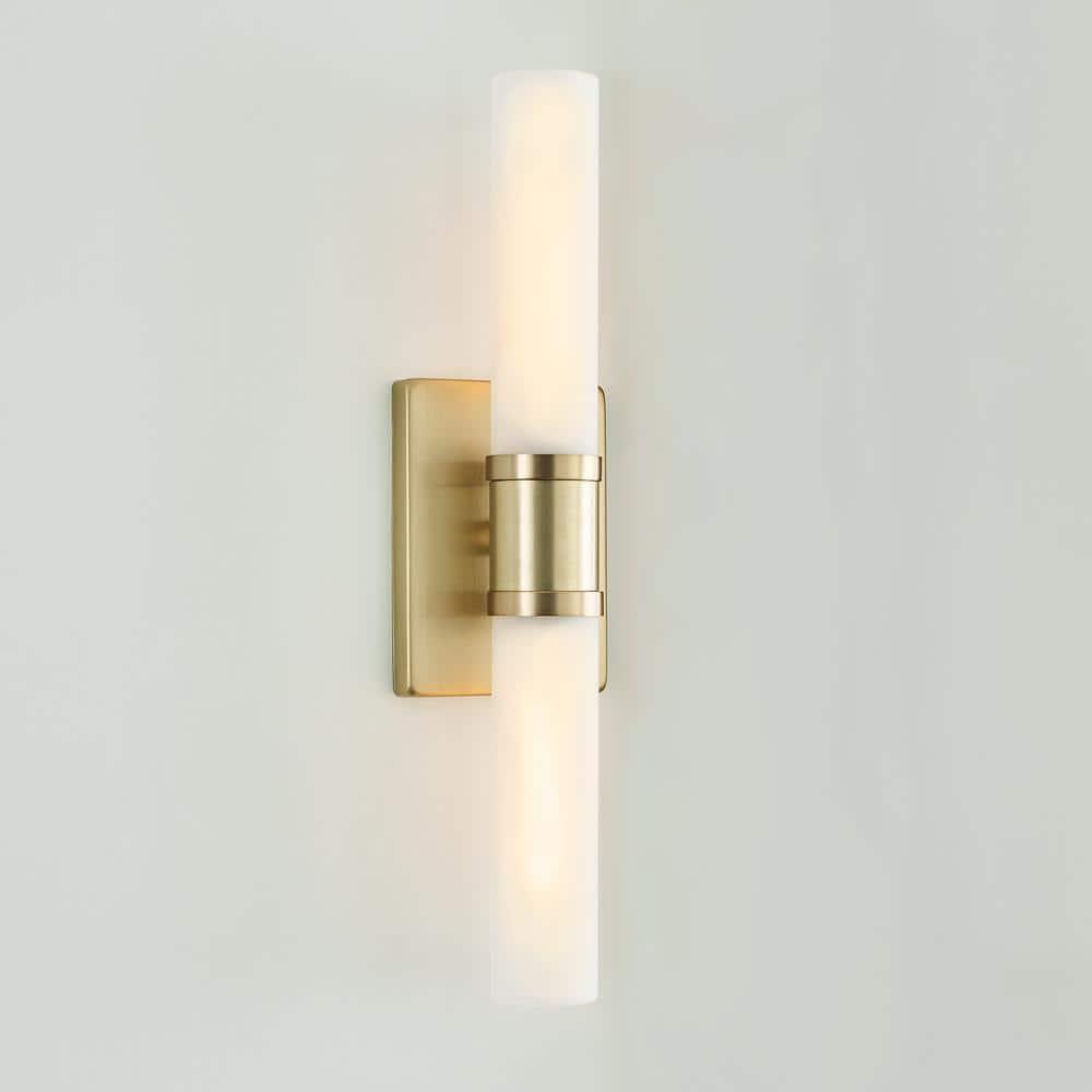 Evelien 2 Light Frosted Dimmable Vanity Light