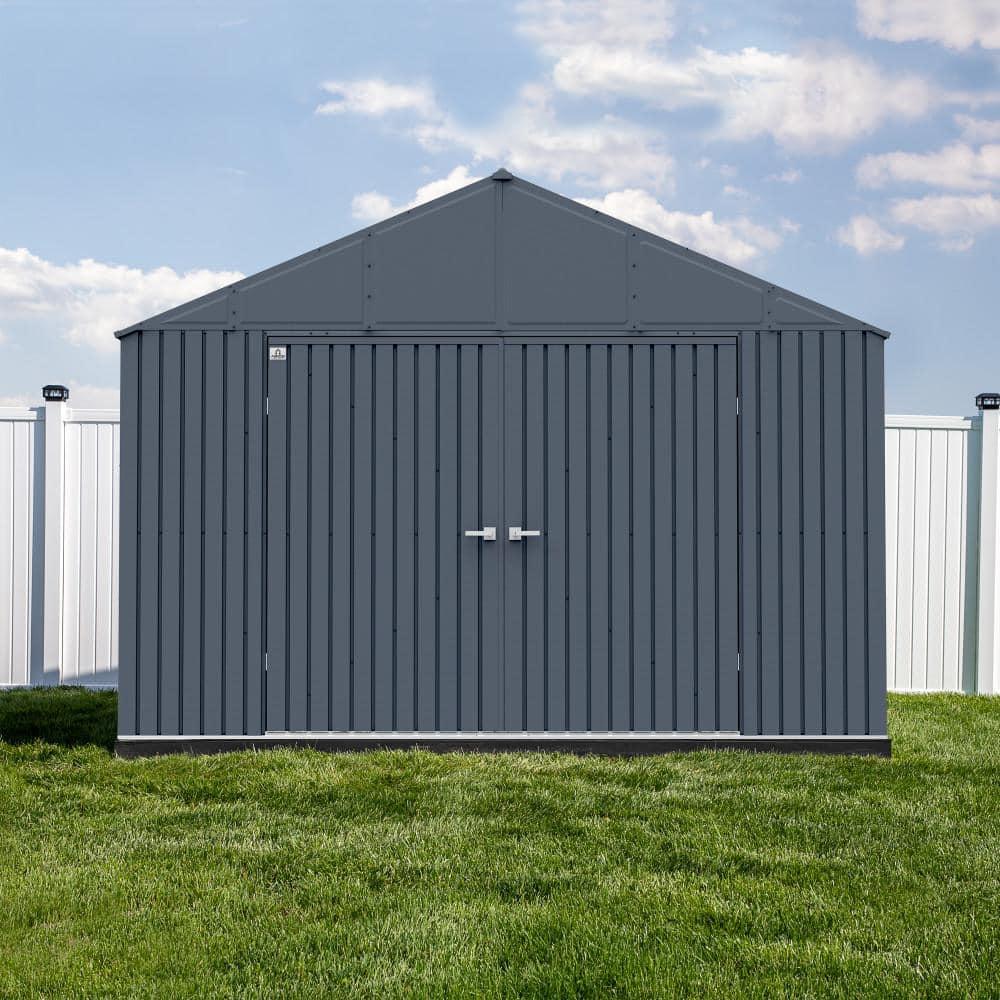 Arrow Elite 12 ft. W x 12 ft. D Galvalume Steel Storage Shed