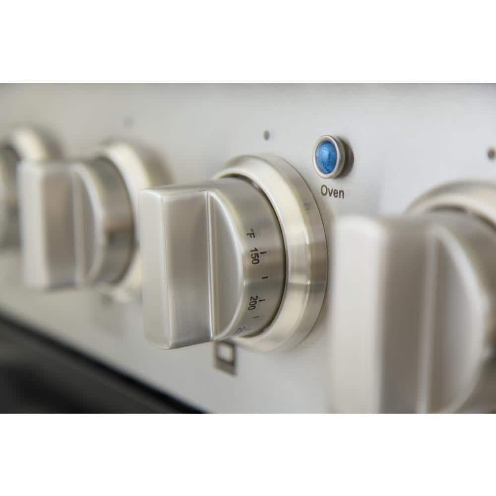 30 in. 4.2 cu. ft. Natural Gas Range with Convection Oven in Cement Gray