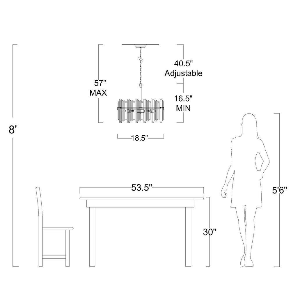 The Lighting Store Casandra Brushed Champagne Silver 5-light Drum Crystal Chandelier