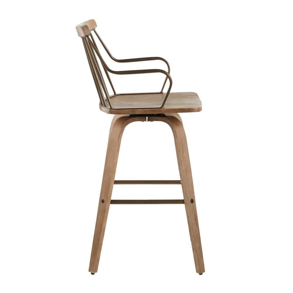 George Oliver Amella 30" Fixed-Height Bar Stool