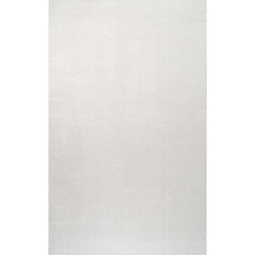8'x10' Haze Solid Low-Pile, Cream - JONATHAN Y