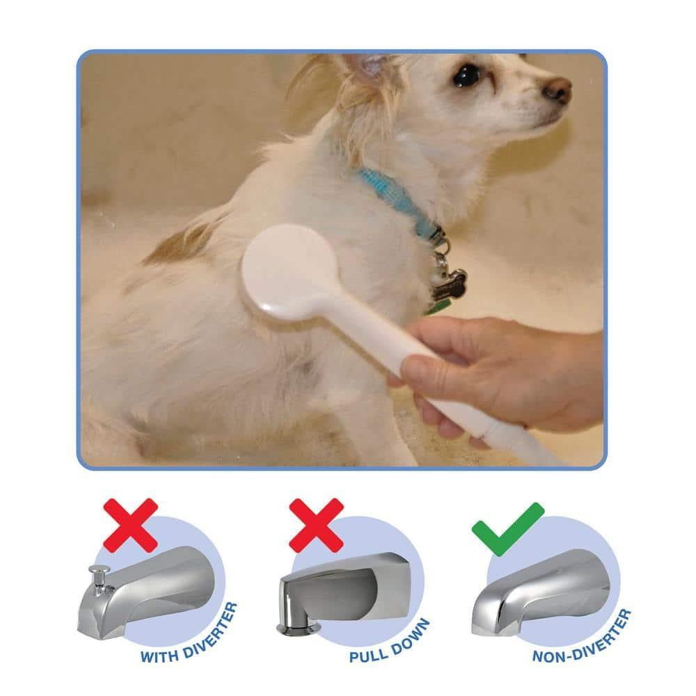 Danco White Plastic 1 settings Handheld Showerhead 2.2 gpm