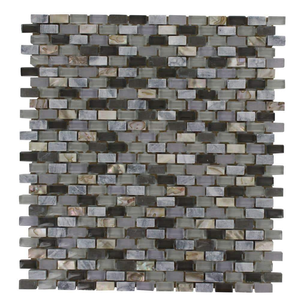 Paradox 0.37" x 0.62" Natural Stone Mosaic Tile