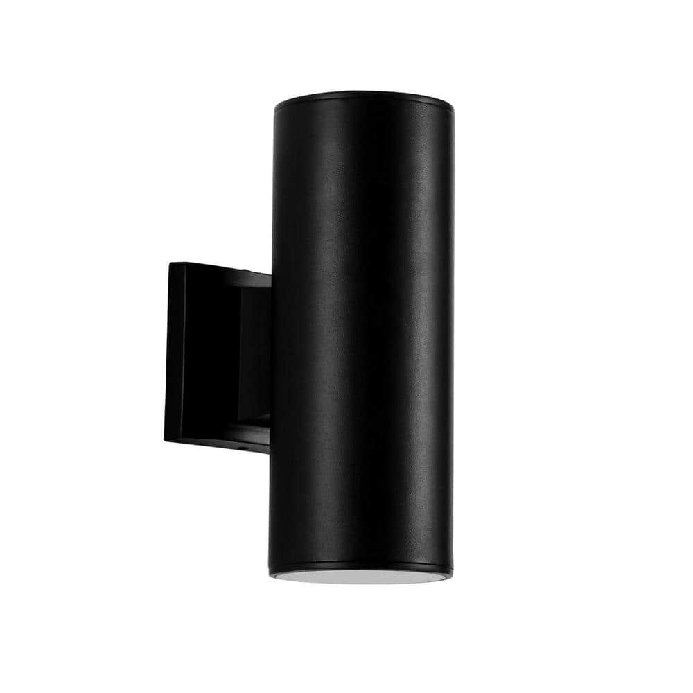 Spitzer 11 in. H Black LED Outdoor Wall Sconce