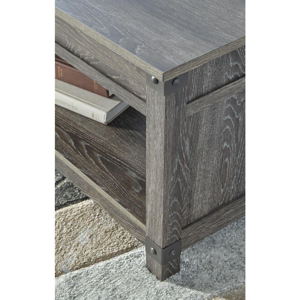 Signature Design by Ashley Casual Freedan Lift-Top Coffee Table  Grayish Brown
