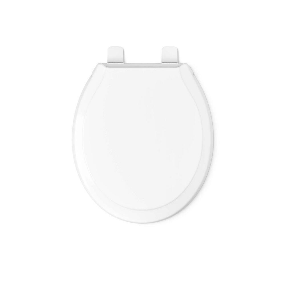 Rutledge Front Quiet-Close with Grip-Tight Bumpers Round Toilet Seat