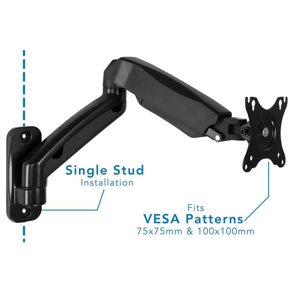 Mount-it Mount-It Wall Mount Monitor Arm, Full Motion Gas Spring Arm Fits 13 - 32 in Screens For Camper RV