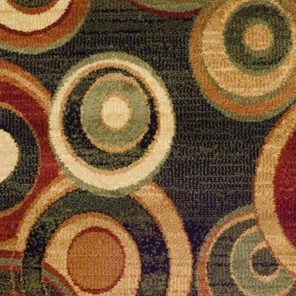 Lyndhurst LNH225 Power Loomed Runner Rug - Black/Multi - 2'3"x8' - Safavieh