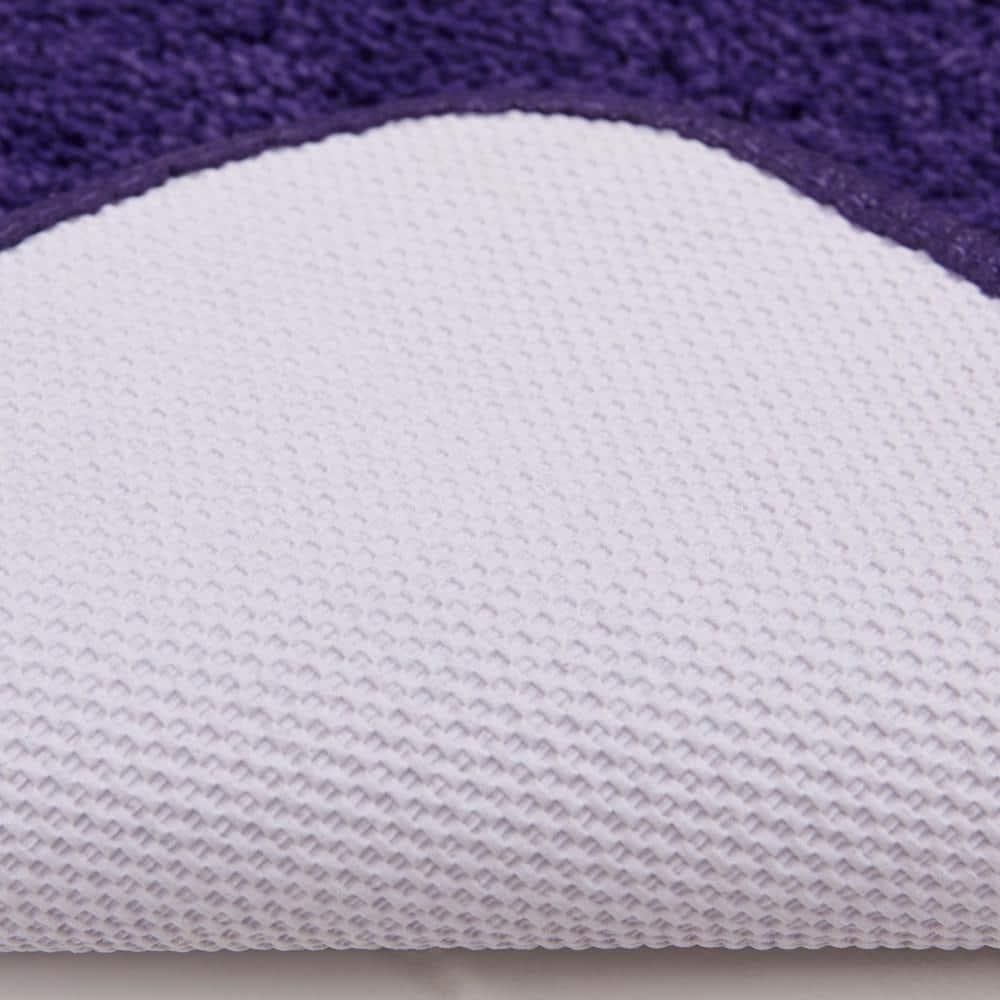 Mohawk Home Pure Perfection Nylon Bath Rug Scatter, Plum 1'5" x 2'