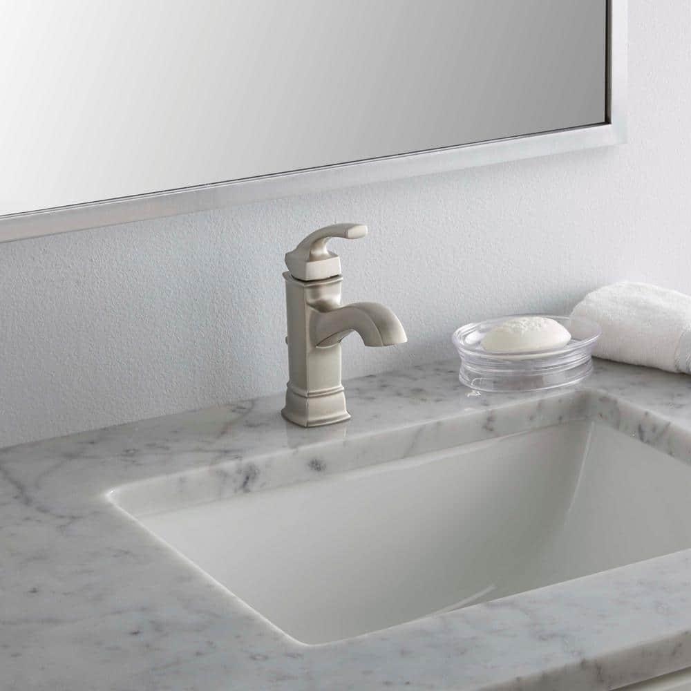 Hensley Brushed Nickel Single Handle Bathroom Faucet
