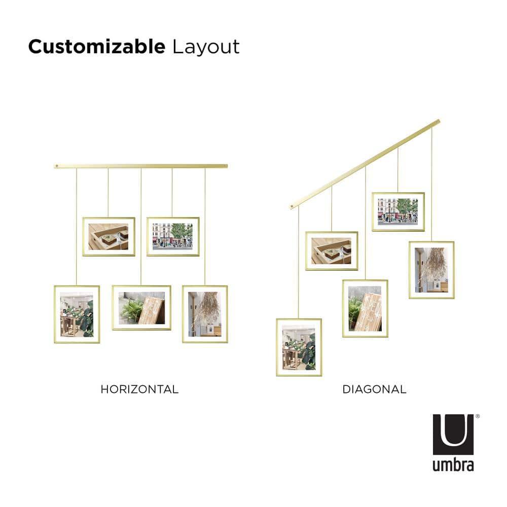 5-Piece Matte Metal Collage Frame Set