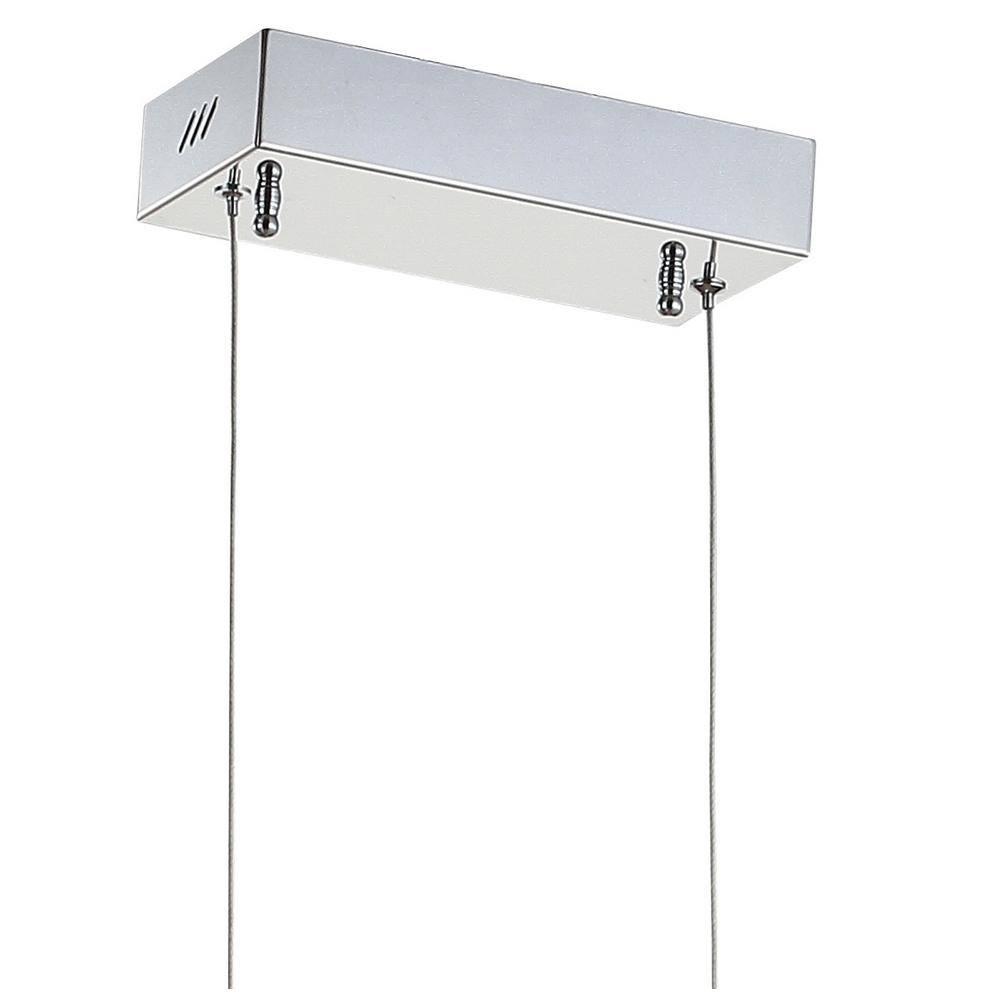 41.5" Chrome Adjustable LED Linear Pendant Light