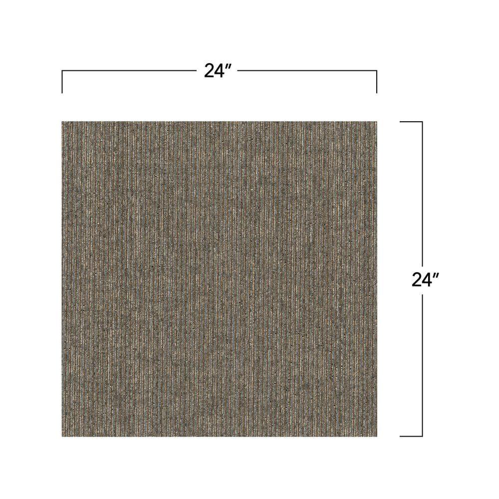 Mohawk Basics 24" x 24" Carpet Tile Sample with EnviroStrand™ PET Fiber in Neutral (1 piece)