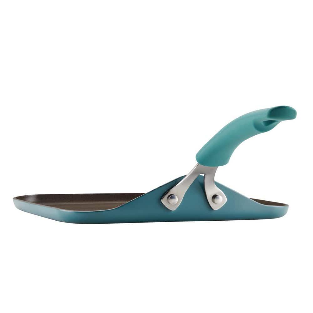 Rachael Ray Rachael Ray Cook + Create Aluminum Nonstick Square Stovetop Griddle Pan, 11-Inch