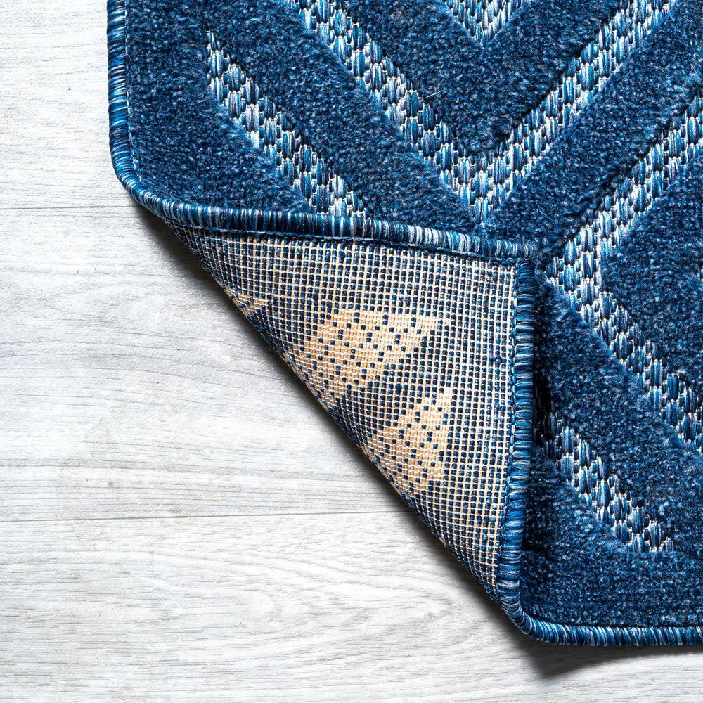 5'x8' Portmany Neutral Diamond Trellis Indoor/Outdoor Area Rug, Navy - JONATHAN Y