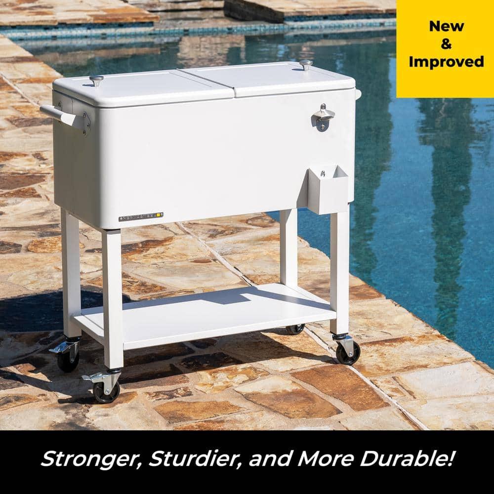 Permasteel 80-Qt Outdoor Patio Cooler with Removable Basin