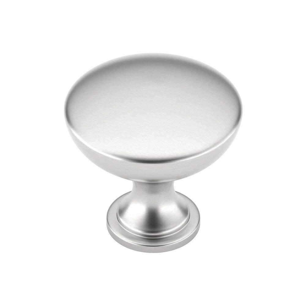 Richelieu Hardware 1-1/5 in. (30 mm) Brushed Nickel Cabinet Knob (10 per Pack)