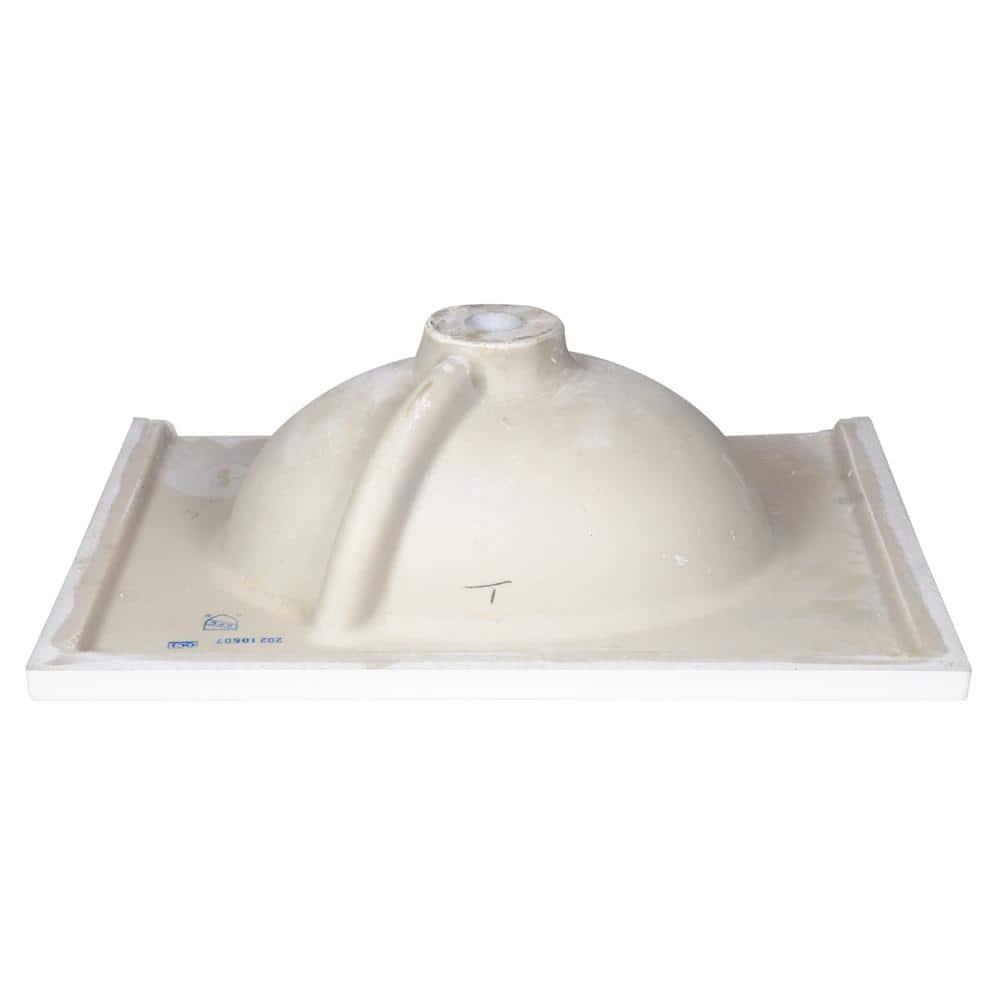 25" White Single Bathroom Vanity Sink Top