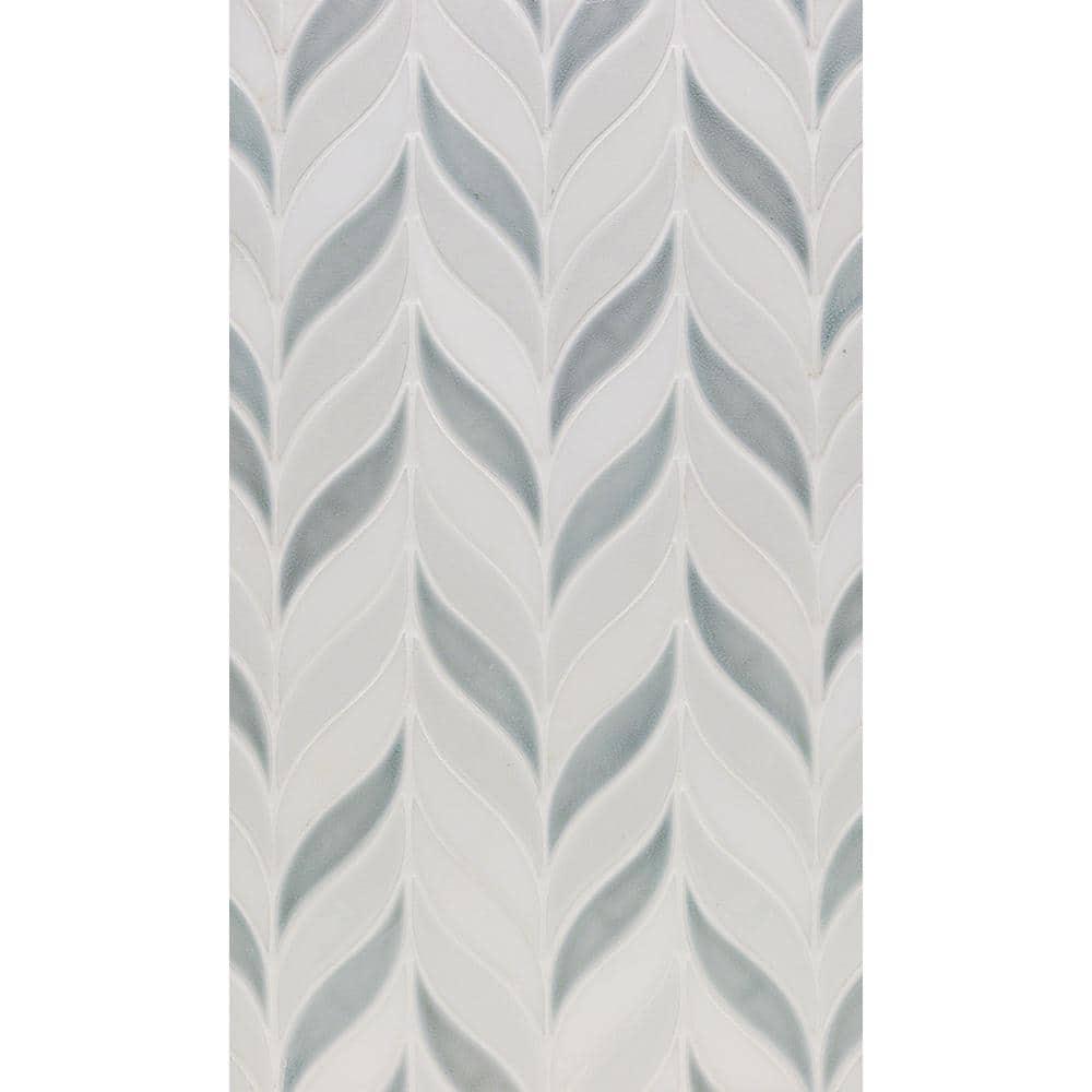 Divine Sprig 2" x 3" Ceramic Mosaic Wall Tile (0.86 Sq. Ft. / Sheet)