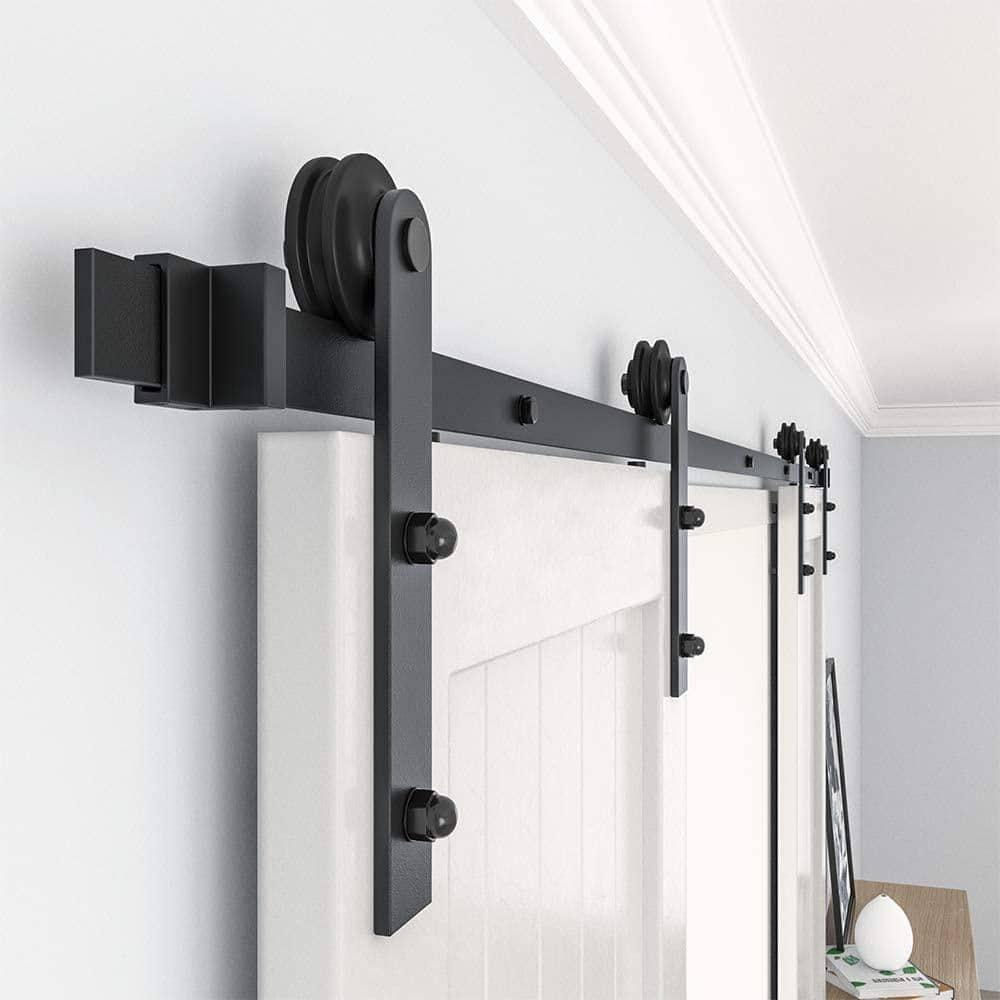 HERACLES Standard Double Door Barn Door Hardware Kit