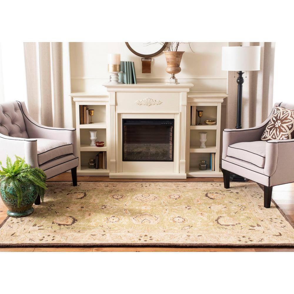 Anatolia AN512 Hand Tufted Indoor Accent Rug - Sage/Beige - 2'x3' - Safavieh