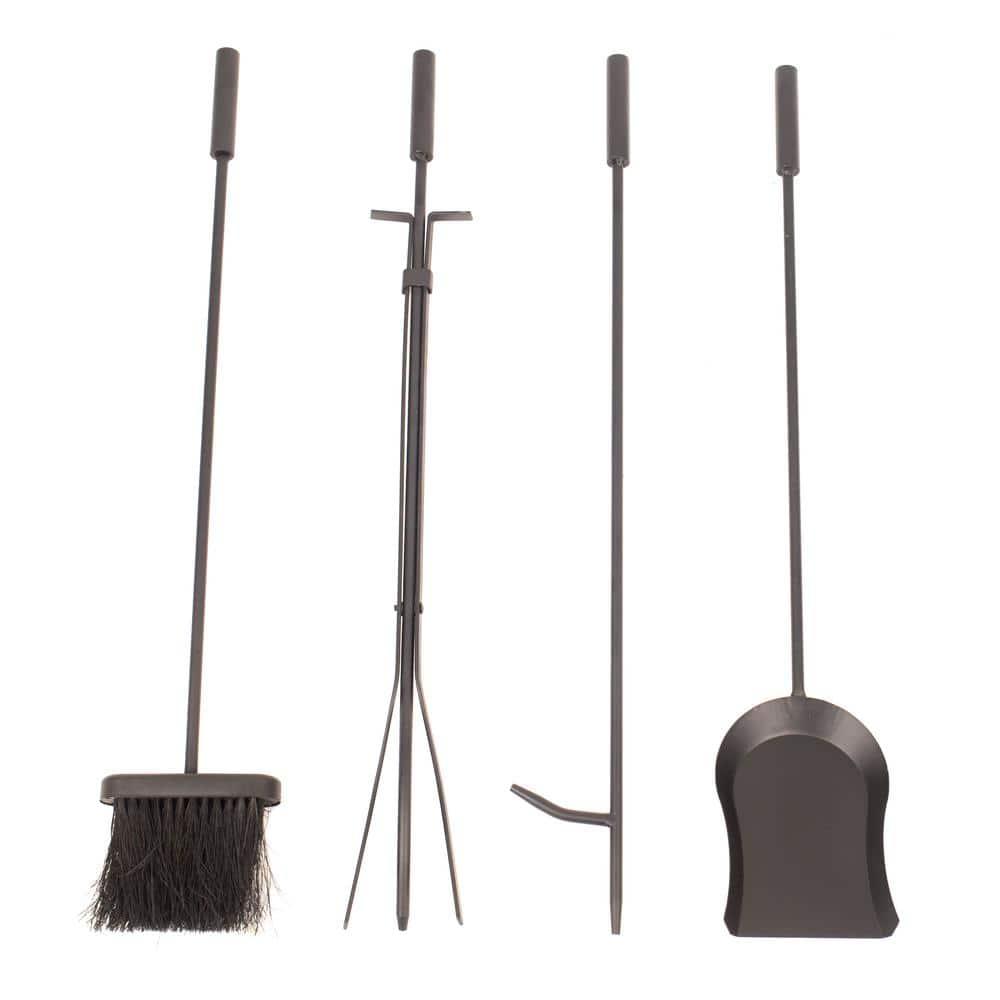Pleasant Hearth FA011TL Steel Fireplace Tools and Log Bin