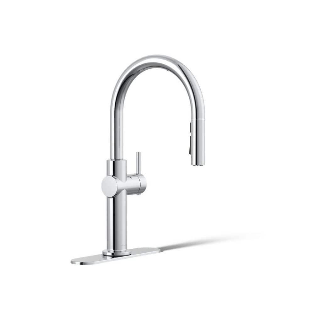 Crue Touchless Pull-Down Kitchen Sink Faucet with Three-Function Sprayhead