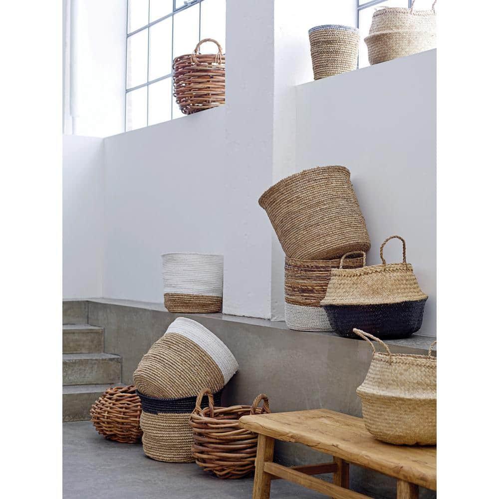 Handmade Seagrass Basket With Handles 1