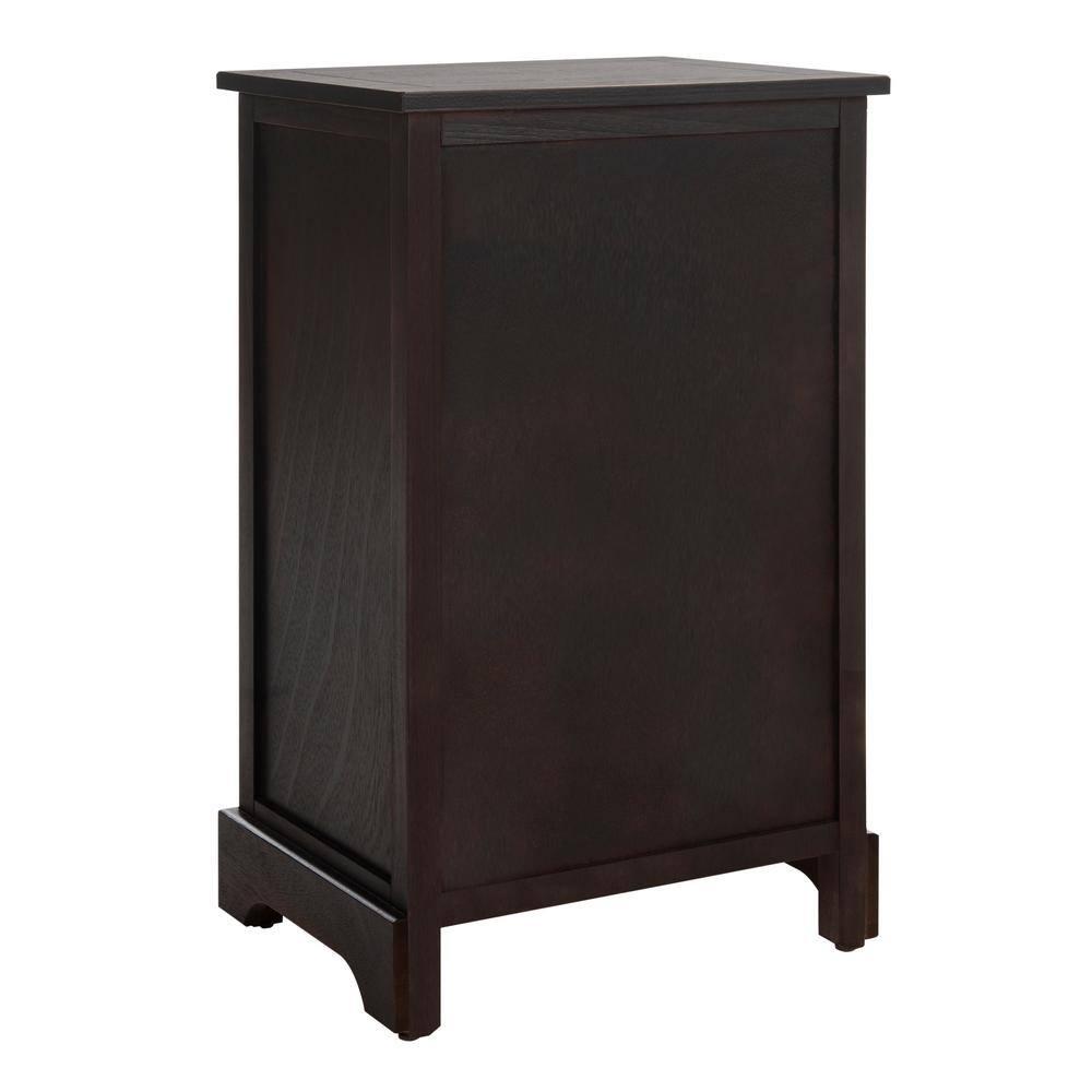 Carrie Side Storage Side Table - AMH5700F - Brown - Safavieh Couture