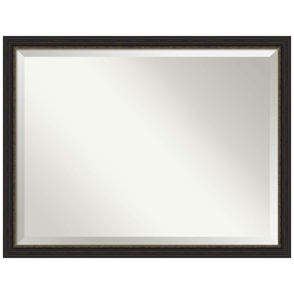 Amanti Art Accent 43.5-Inches x 33.5-Inches Framed Rectangle Bathroom Vanity Mirror ( Burnished Bronze )