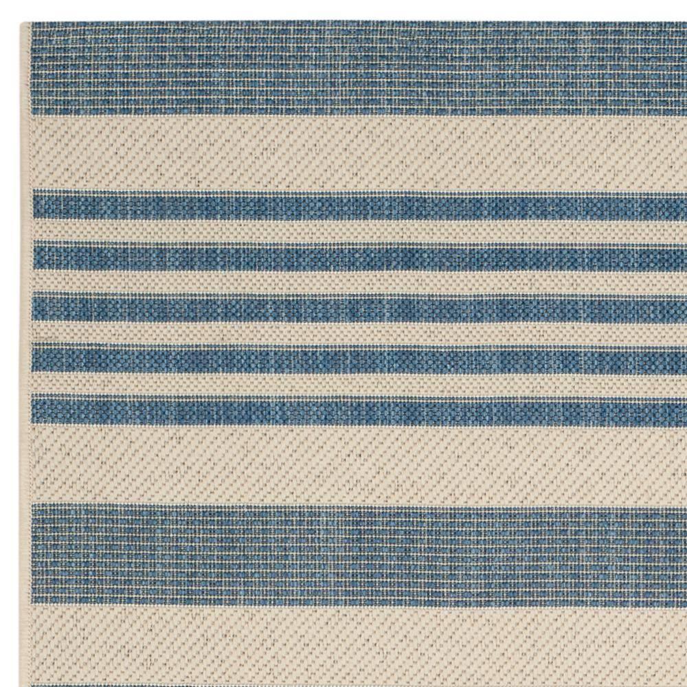 Courtyard CY6062 Power Loomed Indoor/Outdoor Area Rug - Beige/Blue - 4'x5'7" - Safavieh.