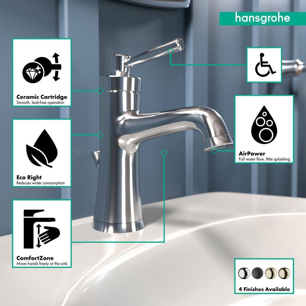 Joleena Single-Hole Faucet 100 with Pop-Up Drain, 0.5 GPM