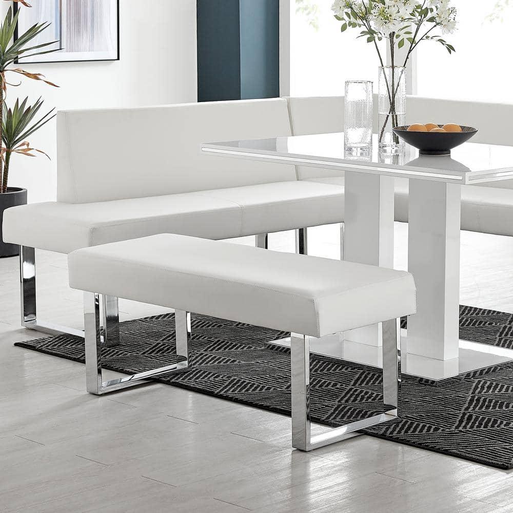 Amanda Faux Leather Bench - Armen Living