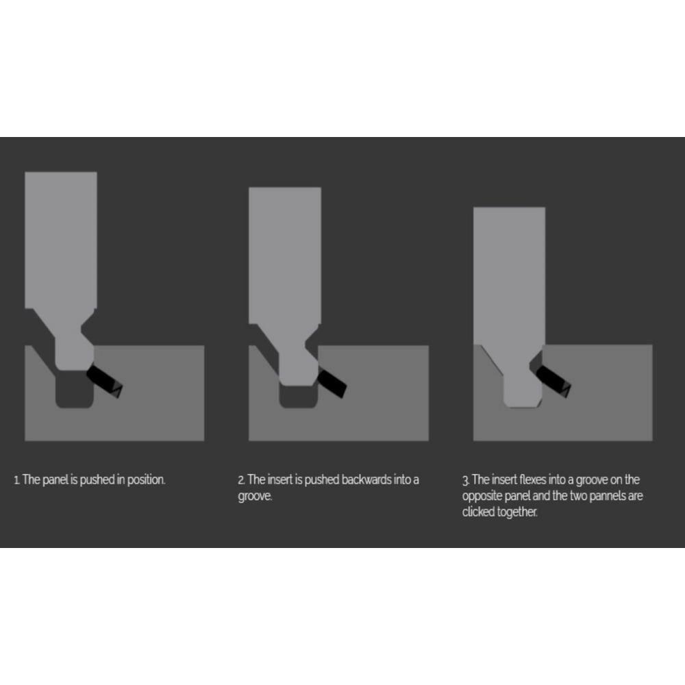Cambridge Radiance Ready to Assemble Slab Wall Kitchen Cabinet