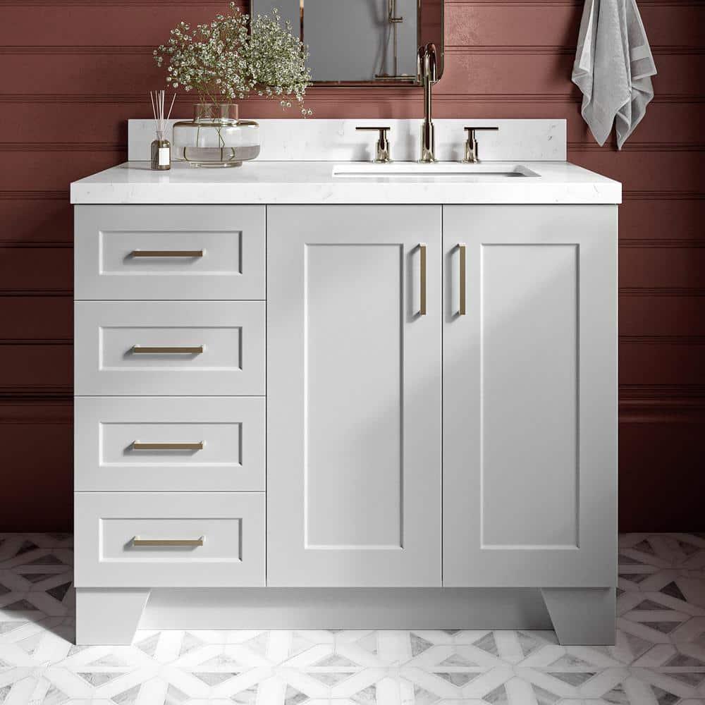 ARIEL Taylor 42 in. W x 21.5 in. D Bath Vanity Cabinet Only in Grey