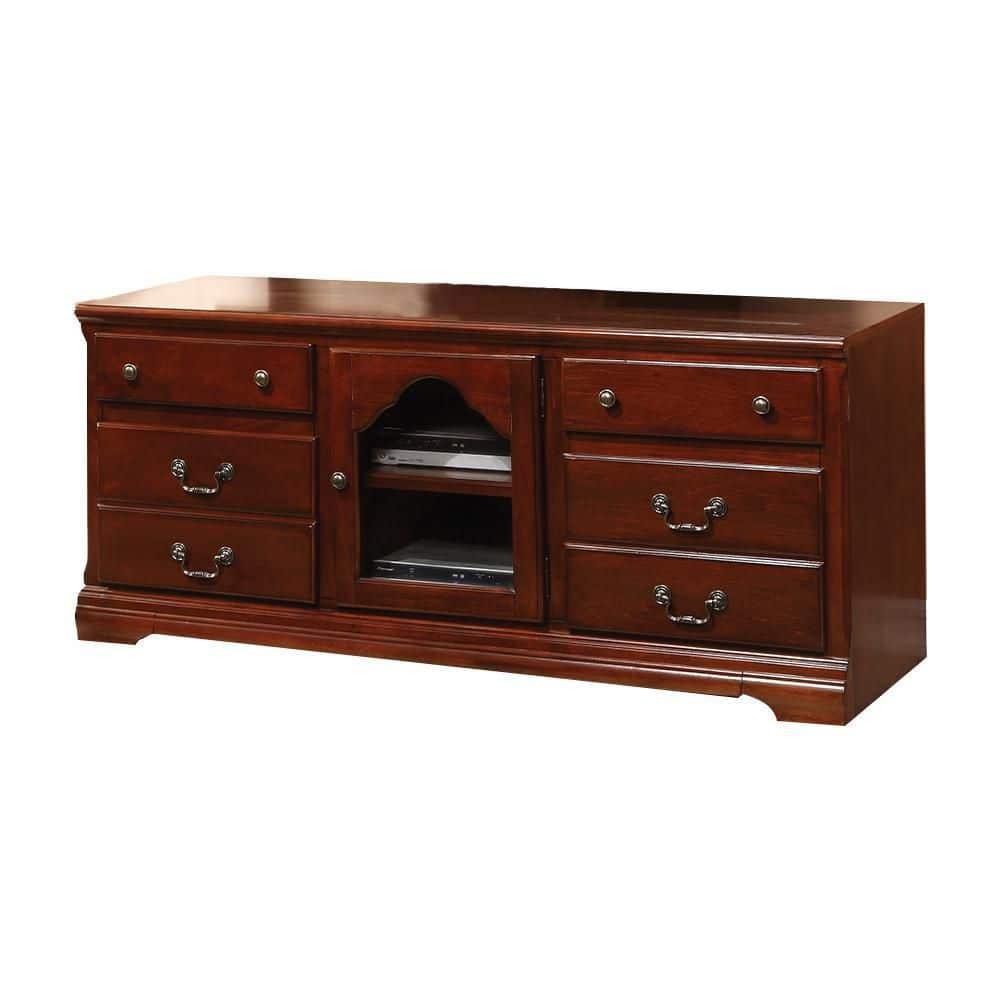 Acme Furniture Hercules TV Stand for TVs up to 59" Cherry Finish