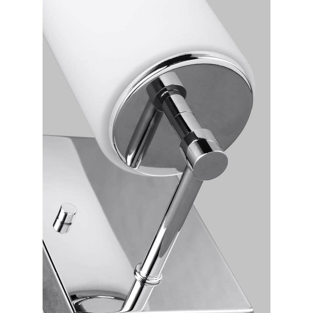 Sea Gull Lighting 4124601-05 Alturas Contemporary One Light Wall/Bath Sconce Vanity Style Fixture, Chrome Finish