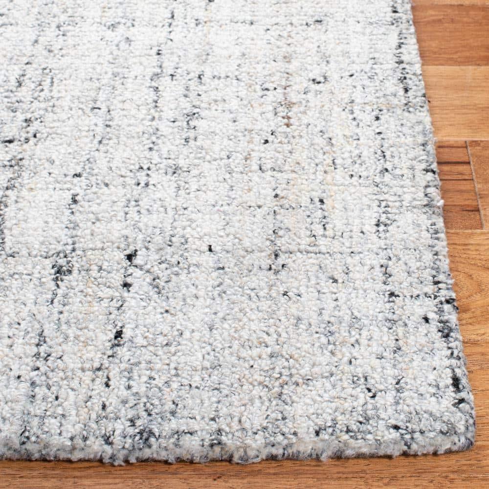 Abstract ABT141 Handmade Indoor Area Rug - Camel/Black - 6'x6' - Safavieh