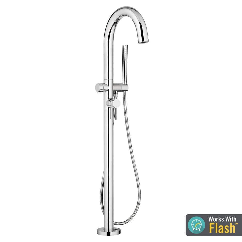1 Handle Floor Tub Filler with Diverter