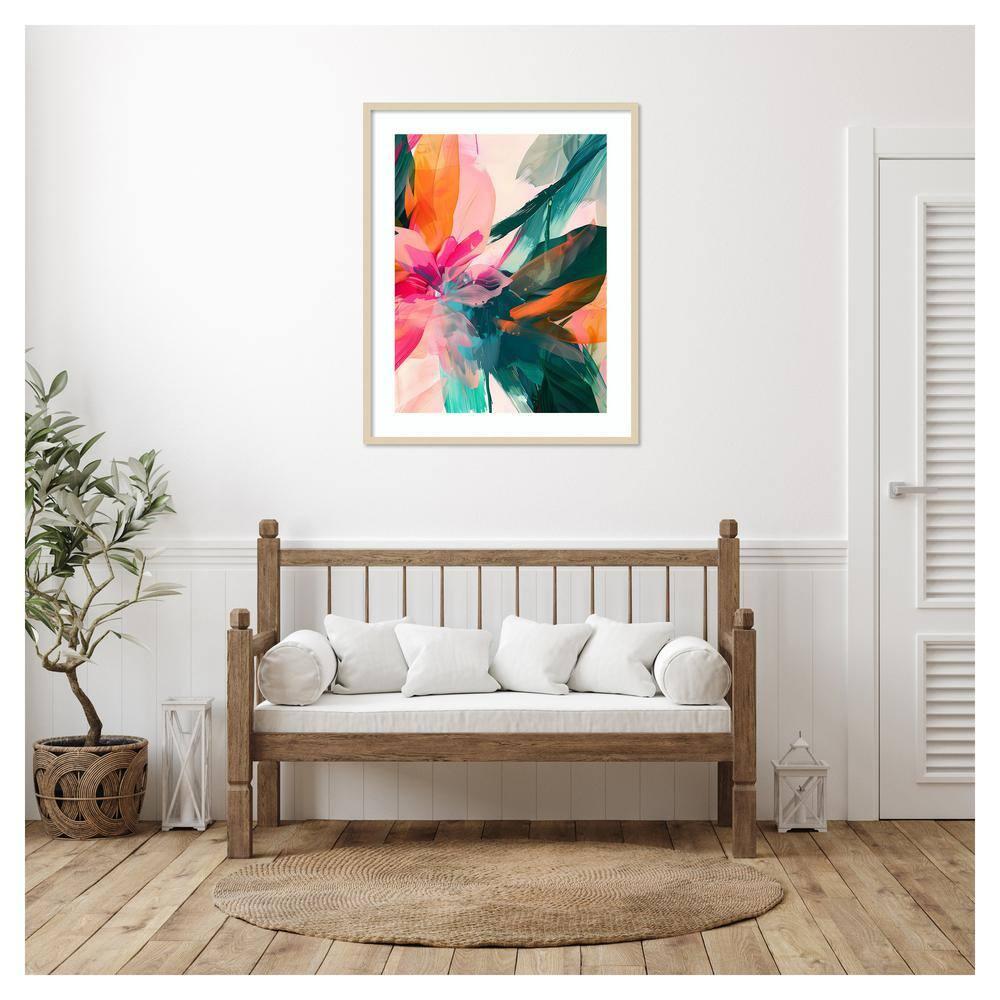 Amanti Art 33"x41" Jumble Jungle by Walker Noble Wood Framed Wall Art Print