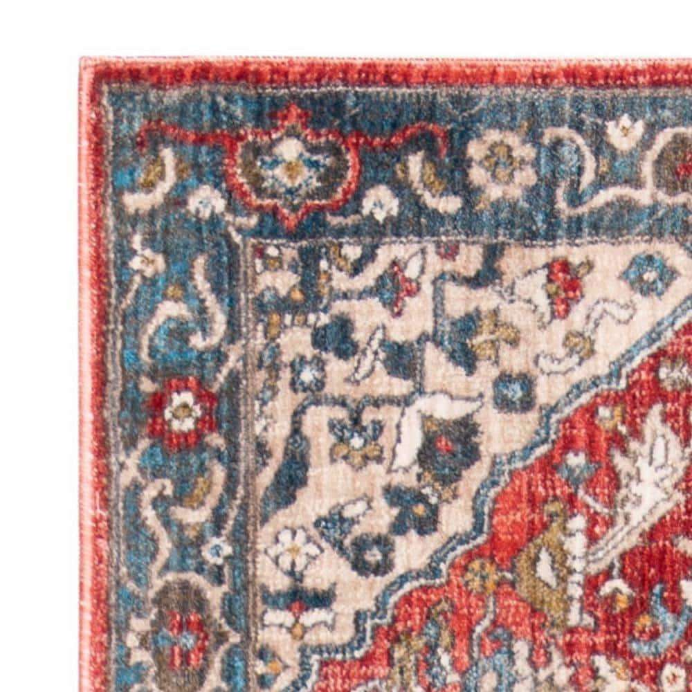 Vintage Persian VTP479 Power Loomed Runner Rug - Red/Blue - 2'2"x12' - Safavieh.
