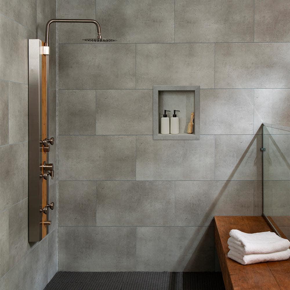 Palisade Palisade 17.5 in. x 15.5 in. Vinyl Waterproof Shower Niche Insert