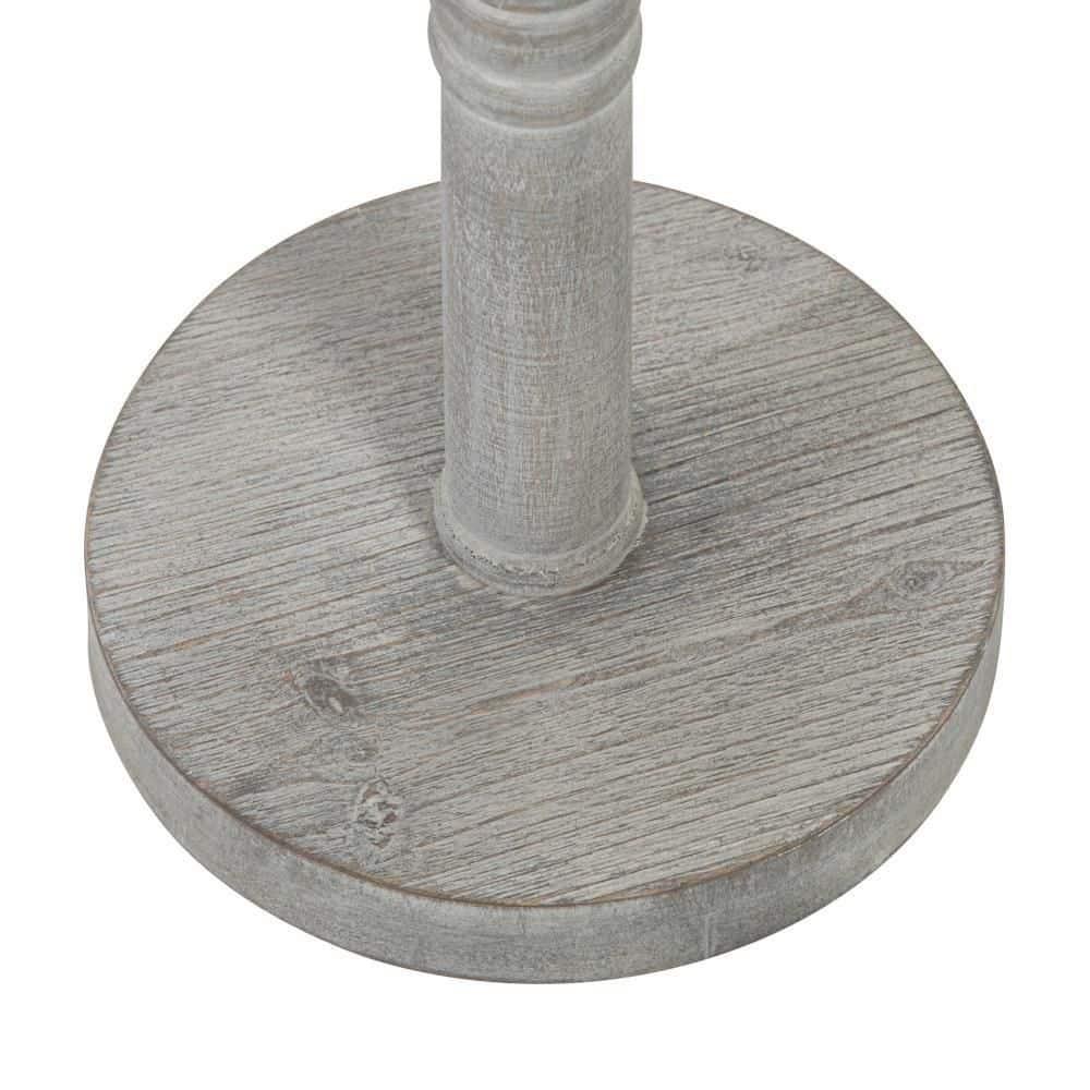 Kate and Laurel Bellport Square Wood Drink Table, 10x10x22, Gray
